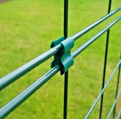Permanent Dog Fence 1m High – Standard 100 x 125mm Mesh – Posts & Panels Kit