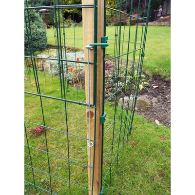 Permanent Dog Fence 1m High – Standard 100 x 125mm Mesh – Posts & Panels Kit