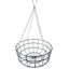 18″ Heavy Duty Large Wire Hanging Basket With Extra Strong 4 Strand Clip On Chain