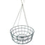 18″ Heavy Duty Large Wire Hanging Basket With Extra Strong 4 Strand Clip On Chain