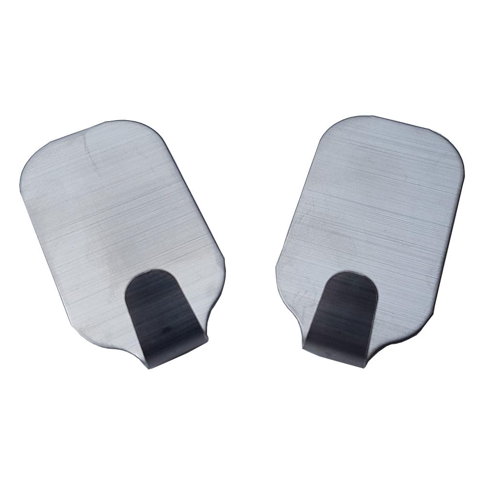 Self Adhesive Metal Hooks - Pack of 2