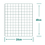 Wire Mesh Panels - 50mm (2") Square Holes - Green PVC Coated Fencing Sheet