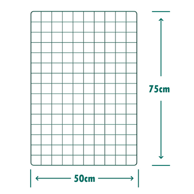 Wire Mesh Panels - 50mm (2") Square Holes - Green PVC Coated Fencing Sheet