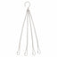 4 Strand 50cm (20") Heavy Duty Hanging Basket Clip On Chains - Ideal for 14" - 16" Baskets