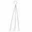 3 Strand 40cm (16") Heavy Duty Hanging Basket Clip On Chains - Ideal for 12"-14" Baskets
