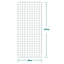 Wire Mesh Panels - 50mm (2") Square Holes - Green PVC Coated Fencing Sheet