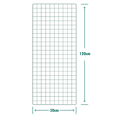 Wire Mesh Panels - 50mm (2") Square Holes - Green PVC Coated Fencing Sheet