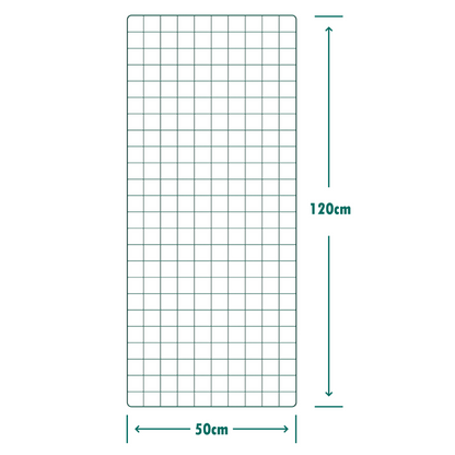 Wire Mesh Panels - 50mm (2") Square Holes - Green PVC Coated Fencing Sheet
