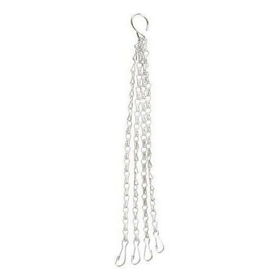 4 Strand 50cm (20") Heavy Duty Hanging Basket Clip On Chains - Ideal for 14" - 16" Baskets